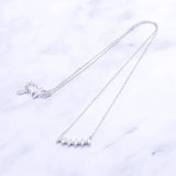 925 Silver Gem & Zirconia Beads Necklace Pandent for Women