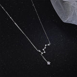 925 Silver Necklace Women Rosegold Dipper Tassel Jewelry