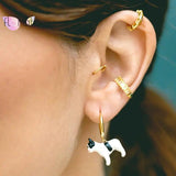 Crystal Ear Cuffs 24K Plated Earrings No Piercing