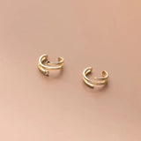Trustdavis 925 Silver Star CZ Charm Clip Earrings Wedding Party Jewelry