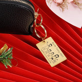 Family Name Keychain Engraved House Key Ring for Car
