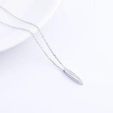 925 Sterling Silver Flower Leaf Necklaces For Women