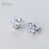 925 Silver Heart CZ Ear Cuff Clip Earrings for Women