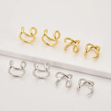 925 Silver Adjustable Ear Cuff Slim Earcuff Earring No Clips