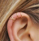 925 Silver Adjustable Ear Cuff Slim Earcuff Earring No Clips