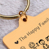 Family Love Keychain Family Member Pattern Parents Children Present Keychain