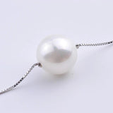 925 Silver Shell Pearl Necklaces for Women Long Chain Pendant Jewelry