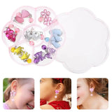 Kids Earrings Toy Girls Ear Decor Cartoon Shape Earring Clips