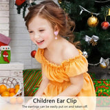 Kids Earrings Toy Girls Ear Decor Cartoon Shape Earring Clips