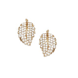 Zirconia Leaves Clip Earrings Crystal Jewelry