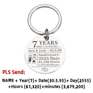 Couples Keychain Stainless Steel Boyfriend Girlfriend Keyring
