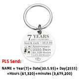 Couples Keychain Stainless Steel Boyfriend Girlfriend Keyring