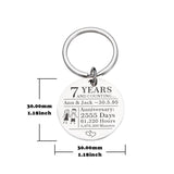 Couples Keychain Stainless Steel Boyfriend Girlfriend Keyring