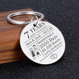 Couples Keychain Stainless Steel Boyfriend Girlfriend Keyring