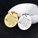 Couples Keychain Stainless Steel Boyfriend Girlfriend Keyring