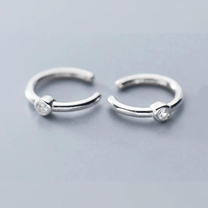 925 Silver CZ Ear Cuff Clip Earring for Women DS2339