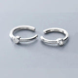 925 Silver CZ Ear Cuff Clip Earring for Women DS2339