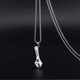 NC863 Small Wrench Retro Titanium Steel Necklace