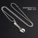 NC863 Small Wrench Retro Titanium Steel Necklace