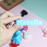 Custom Acrylic Keychain with Name Cartoon Pendant