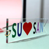 Custom Acrylic Keychain with Name Cartoon Pendant