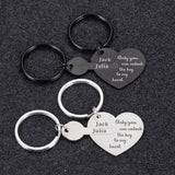 Matching Keychain Name Valentines Gift Boyfriend Keychains Couple Love