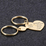 Matching Keychain Name Valentines Gift Boyfriend Keychains Couple Love