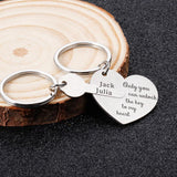 Matching Keychain Name Valentines Gift Boyfriend Keychains Couple Love