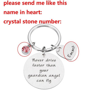 Drive Safe Keychain Lettering Love You Men Women Boyfriend Husband Key Chains