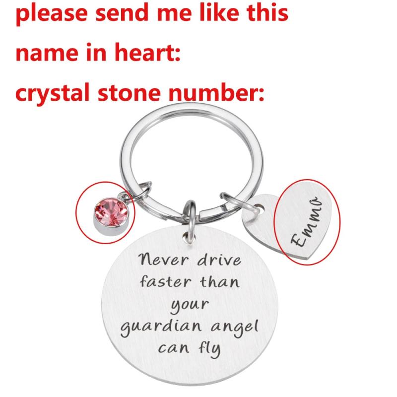 Drive Safe Keychain Lettering Love You Men Women Boyfriend Husband Key Chains