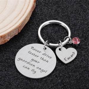Drive Safe Keychain Lettering Love You Men Women Boyfriend Husband Key Chains