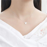 925 Silver Geometric Pendant Women Necklace