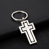 Religious Metal Cross Keychain Personalized Car Pendant