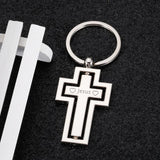 Religious Metal Cross Keychain Personalized Car Pendant