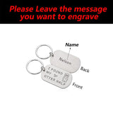 Otter Half Keychain Personalized Keyring Key Jewelry
