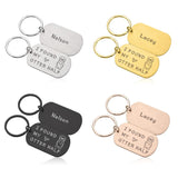 Otter Half Keychain Personalized Keyring Key Jewelry