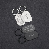 Otter Half Keychain Personalized Keyring Key Jewelry