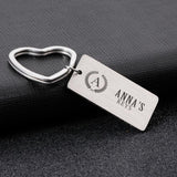 Custom Engraved Name Keychain Personalized Gift for Mom Dad