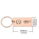 Custom Engraved Name Keychain Personalized Gift for Mom Dad