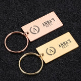 Custom Engraved Name Keychain Personalized Gift for Mom Dad