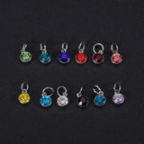 Newborn Baby State Keychain Personalized Gift with Birthstone