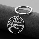 Tree of Life Keychain Personalized with 1-6 Names Family Member Key ring