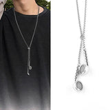 NC857 Headphone Hip-hop Titanium Steel Necklace