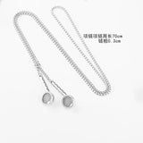 NC857 Headphone Hip-hop Titanium Steel Necklace