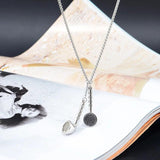 NC857 Headphone Hip-hop Titanium Steel Necklace