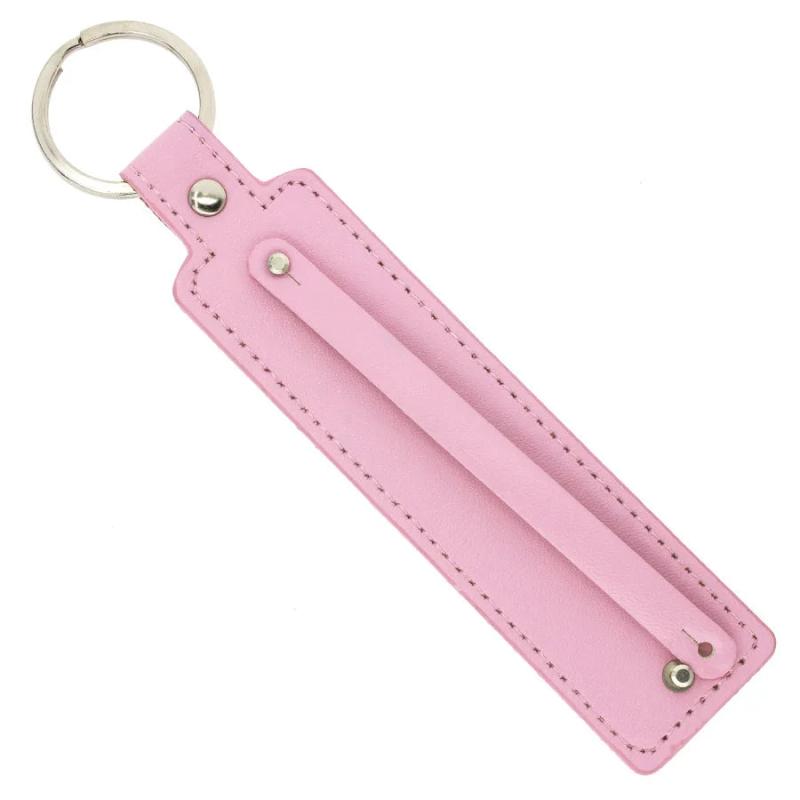 Personalized Rhinestone Letter Key Chain with Adjustable PU Leather