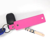 Personalized Rhinestone Letter Key Chain with Adjustable PU Leather