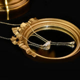 Feminia Feather Tassel Necklace 14K Stainless Colar Kolye