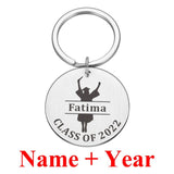 Personalized Student Name Keychain Graduation Gift