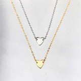Minimalist Heart Pendant Necklace 925 Sterling Silver Choker Chain Jewelry